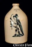 2 Gal. J. & E. NORTON / BENNINGTON, VT Stoneware Jug with Pheasant Decoration by J. & E. Norton, circa 1855, Stoneware, sold Mar 2013