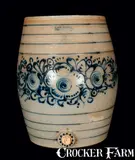 6 Gal. J. & E. NORTON / BENNINGTON, VT Stoneware Water Cooler with Elaborate Floral Decoration by J. & E. Norton, circa 1855, Stoneware, sold Mar 2013