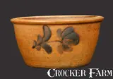 J.B. Leathers, Rare J. B. LEATHERS / MT. EAGLE, PA Stoneware Bowl, circa 1875, Stoneware