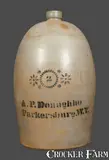 A.P. Donaghho, A. P. DONAGHHO / PARKERSBURG, W.V. 2 Gal. Stoneware Jug