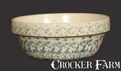 Spongeware Bowl Signed THE LOGAN POTTERY CO. / LOGAN, OH by The Logan Pottery Co., early 20th century, Stoneware, sold Mar 2013