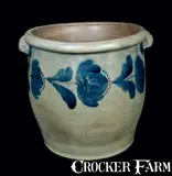 John Bell, Ovoid JOHN BELL / WAYNESBORO, PA Stoneware Crock w/ Profuse Tulip Decoration, circa 1860, Stoneware