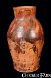Speese & Son, Rare Large-Sized Redware Vase, Stamped SPEESE & SON / GETTYSBURG, PA, late 19th century, Redware
