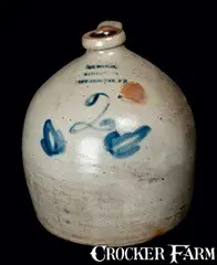 A.J. Buttler, A. J. BUTTLER / NEW BRUNSWICK, NJ Stoneware Jug, circa 1860, Stoneware