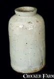 John Bell, JOHN BELL / WAYNESBORO, Pennsylvania Celadon Glazed Pottery Canning Jar, third quarter 19th century, Stoneware