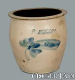 Sipe & Sons, SIPE & SONS / WILLIAMSPORT, PA Stoneware Cream Jar, late 19th century, Stoneware