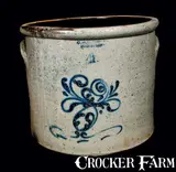O. H. Seymour, O. H. SEYMOUR / HARTFORD 4 Gal. Stoneware Crock, mid 19th century, Stoneware