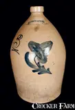 Darrow & Sons, 3 Gal. DARROW & SONS / BALDWINSVILLE, NY Stoneware Jug, circa 1865, Stoneware
