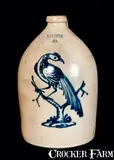 J. & E. Norton, Exceptional J. & E. NORTON / BENNINGTON, VT Four-Gallon Stoneware Jug w/ Pheasant, circa 1855, Stoneware