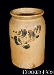 J. Swank, J. SWANK / JOHNSTOWN, PA Stoneware Crock, circa 1875, Stoneware