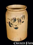 J. Swank, J. SWANK / JOHNSTOWN, PA Stoneware Crock, circa 1875, Stoneware