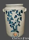 John Brelsford, Very Rare JOHN BRELSFORD / MAKER Philadelphia Stoneware Water Cooler, circa 1846-1857, Stoneware