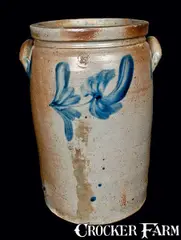 Peter Herrmann, PETER HERRMANN / BALTIMORE Stoneware Crock, circa 1875, Stoneware