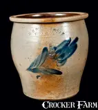 H B. Pfaltzgraff, H. B. PFALTZGRAFF / YORK, PA Stoneware Cream Jar, circa 1875, Stoneware