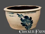 COWDEN & WILCOX / HARRISBURG, PA Stoneware Bowl by Cowden & Wilcox, circa 1865, Stoneware, sold Nov 2012