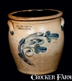 Nichols & Co., SIPE, NICHOLS & CO / WILLIAMSPORT, PA Stoneware Crock