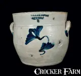 Clark & Fox, CLARK & FOX / ATHENS Ovoid Stoneware Crock, circa 1830, Stoneware