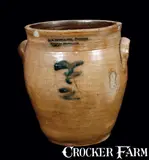 Boone & Son, Rare BOONE & SON / BROOKLYN, NY Stoneware Crock, second quarter 19th century, Stoneware