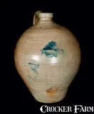 Mabbett & Anthone, MABBETT & ANTHONE / PO'KEEPSIE, NY Stoneware Jug, circa 1840, Stoneware