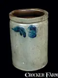 John Bell, JOHN BELL / WAYNESBORO Stoneware Jar with Tulip Decoration, circa 1850-1880, Stoneware