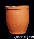 JOHN BELL / WAYNESBORO Redware Cream Jar by John Bell, circa 1850-1880, Redware, sold Jul 2012