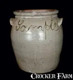 B.C. Milburn, B.C. MILBURN / ALEXA (Alexandria, VA) Four-Gallon Stoneware Jar Inscribed "Sample", circa 1850, Stoneware