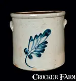 Adam Caire, 3 Gal. ADAM CAIRE / PO'KEEPSIE, NY Stoneware Crock, circa 1880, Stoneware