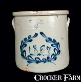 Underwood, UNDERWOOD / FORT EDWARD, NY Stoneware Crock Dated 1867, 1867, Stoneware