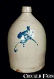 Adam Caire, ADAM CAIRE / PO'KEEPSIE, NY Stoneware Jug with Bird, circa 1880, Stoneware