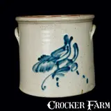 Adam Caire, ADAM CAIRE / PO'KEEPSIE, NY Stoneware Crock with Bird, circa 1880, Stoneware