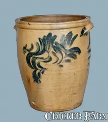 J. Swank, Rare "1874" J. SWANK / JOHNSTOWN, PA Stoneware Crock, 1874, Stoneware