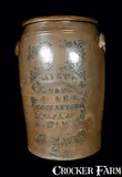 20 Gal. HAMILTON & JONES / GREENSBORO, PA Stoneware Crock by Hamilton & Jones, circa 1875, Stoneware, sold Jul 2012