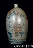 2 Gal. HAMILTON & JONES / GREENSBORO, PA Stoneware Jug by Hamilton & Jones, circa 1875, Stoneware, sold Jul 2012