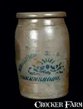 Williams And Reppert, WILLIAMS & REPPERT / GREENSBORO, PA Stoneware Crock