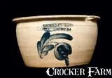 COWDEN & WILCOX / HARRISBURG, PA Stoneware Bowl by Cowden & Wilcox, circa 1865, Stoneware, sold Jul 2012