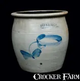 Sipe & Sons, SIPE & SONS / WILLIAMSPORT, PA Stoneware Cream Jar, circa 1880, Stoneware