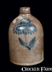 J.M. Harris, J.M. HARRIS / EASTON, PA Stoneware Jug, One-Gallon, circa 1885, Stoneware