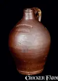 Goodwin & Webster, GOODWIN & WEBSTER / HARTFORD Half-Gallon Stoneware Jug, early 19th century, Stoneware