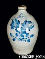 Wm. Moyer, WM. MOYER / HARRISBURG, PA Stoneware Jug, Three-Gallon, circa 1858, Stoneware