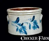 D.P. Shenfelder, D. P. SHENFELDER / READING, PA Stoneware Cake Crock, 1 1/2 Gallon