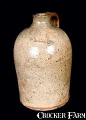 Anthony Baecher, Rare A. W. BACHER / WINCHESTER, VA Redware Jug (Anthony Baecher), circa 1880, Redware