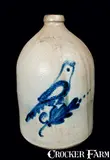 E. & L. P. NORTON / BENNINGTON, VT Stoneware Jug with Bird by E & L P Norton, circa 1870, Stoneware, sold Mar 2012