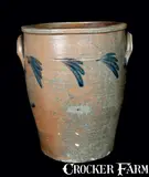 J. Swank, Rare Six-Gallon J. SWANK / JOHNSTOWN, PA Stoneware Crock, circa 1870, Stoneware