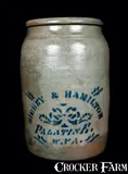 Richey & Hamilton, RICHEY & HAMILTON / PALATINE / W.VA. Stoneware Jar