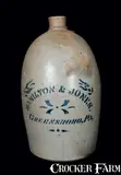 Hamilton & Jones, HAMILTON & JONES / GREENSBORO. PA Stoneware Jug, circa 1875, Stoneware