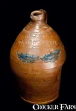 Warne, WARNE / S. AMBOY N. JERSY (NJ) Stoneware Jug w/ Coggled and Impressed Designs, early 19th century, Stoneware