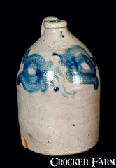 Union Pottery, UNION POTTERY / NEWARK, NJ Stoneware Jug, circa 1870, Stoneware