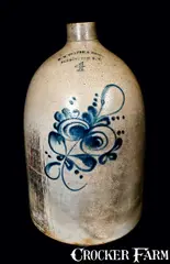 G. W. Fulper, G. W. FULPER / FLEMINGTON, NJ Stoneware Jug, late 19th century, Stoneware