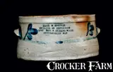 Eastern Shore, Rare Centerville, Maryland, Advertising Butter Crock (Eastern Shore), circa 1875, Stoneware