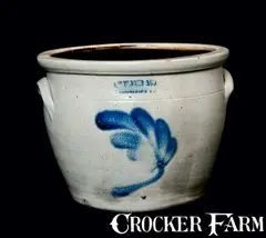 L. H. Yeager, L. H. YEAGER / ALLENTOWN, PA Stoneware Cream Jar, late 19th century, Stoneware